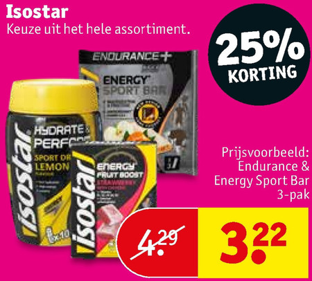 Isostar   sportdrank folder aanbieding bij  Kruidvat - details