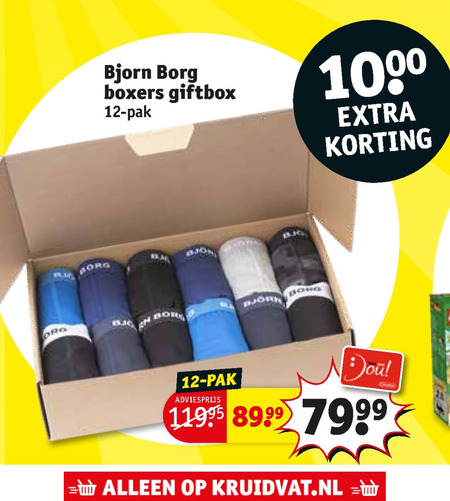 Bjorn Borg   heren boxershort folder aanbieding bij  Kruidvat - details