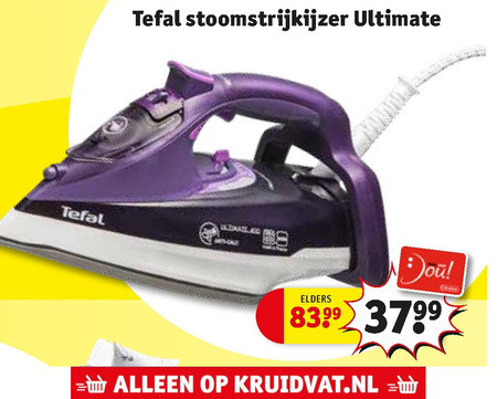 Tefal   stoomstrijkijzer folder aanbieding bij  Kruidvat - details