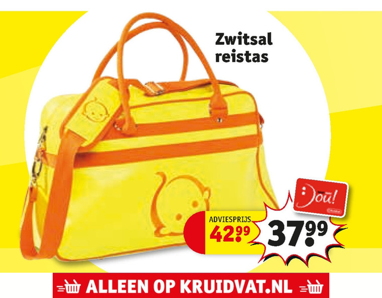 gekruld Geweldig chocola Zwitsal reistas folder aanbieding bij Kruidvat - details