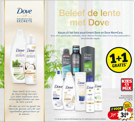 Dove   handcreme, deodorant folder aanbieding bij  Kruidvat - details