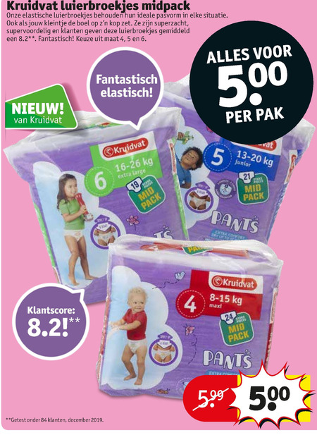 Kruidvat Huismerk   luierbroekjes folder aanbieding bij  Kruidvat - details