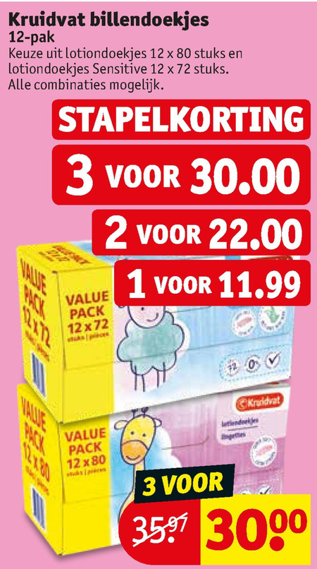 Kruidvat Huismerk   billendoekjes folder aanbieding bij  Kruidvat - details