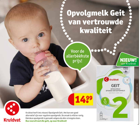 Kruidvat Huismerk   opvolgmelk folder aanbieding bij  Kruidvat - details