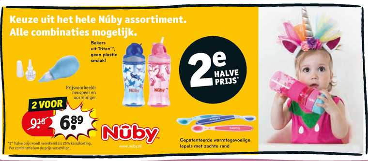 Nuby   antilekbeker, fopspeen folder aanbieding bij  Kruidvat - details