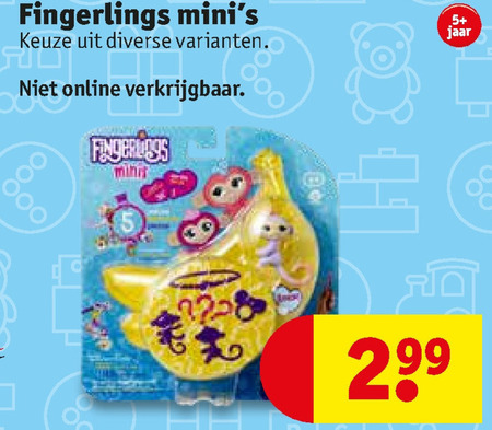 Fingerlings   poppetjes folder aanbieding bij  Kruidvat - details