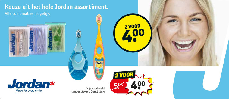 Jordan   flosdraad, tandenstokers folder aanbieding bij  Kruidvat - details