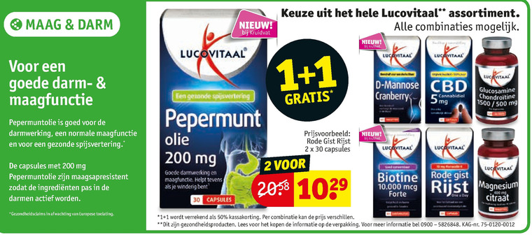 Lucovitaal   voedingssupplement folder aanbieding bij  Kruidvat - details