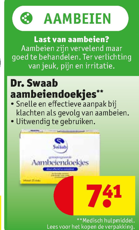 Dr Swaab   huisapotheek folder aanbieding bij  Kruidvat - details