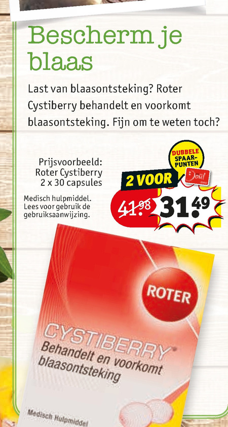 Roter   voedingssupplement folder aanbieding bij  Kruidvat - details