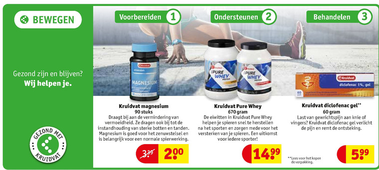 Kruidvat Huismerk   voedingssupplement folder aanbieding bij  Kruidvat - details