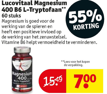 Lucovitaal   voedingssupplement folder aanbieding bij  Kruidvat - details