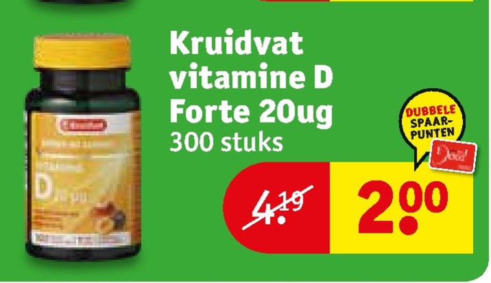 Kruidvat Huismerk   vitamine folder aanbieding bij  Kruidvat - details