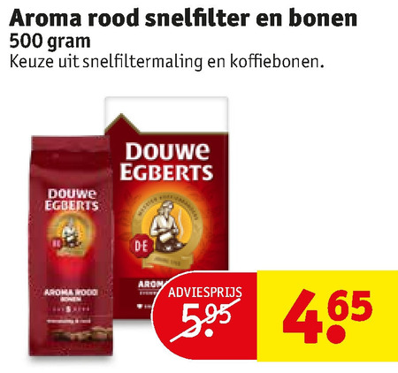 Douwe Egberts   koffiebonen, koffie folder aanbieding bij  Kruidvat - details