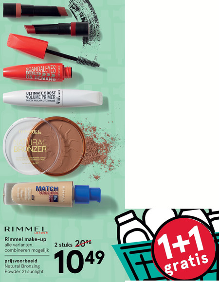 Rimmel   mascara, gezichtspoeder folder aanbieding bij  Etos - details