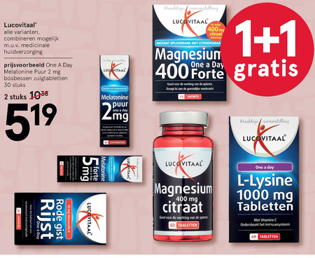 Lucovitaal   voedingssupplement folder aanbieding bij  Etos - details