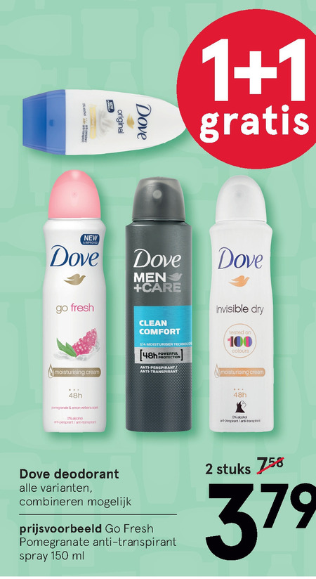 Dove   deodorant folder aanbieding bij  Etos - details