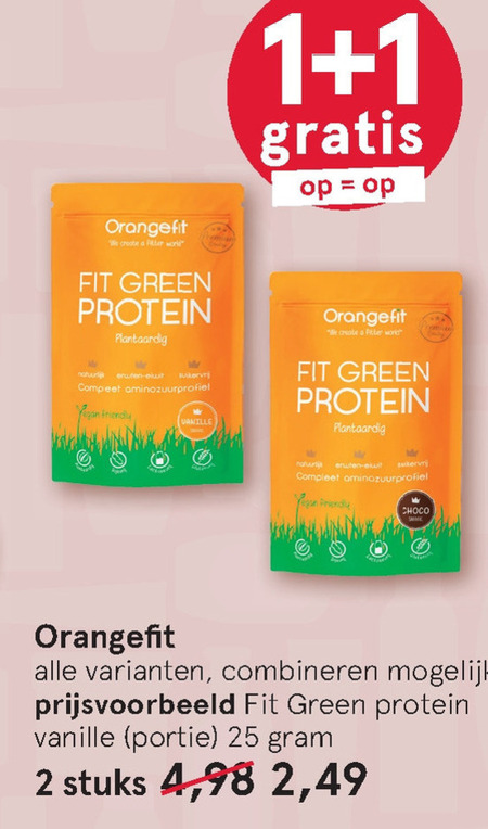 OrangeFit   afslankmaaltijd folder aanbieding bij  Etos - details