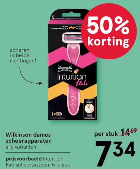 Wilkinson   dames handscheerapparaat folder aanbieding bij  Etos - details