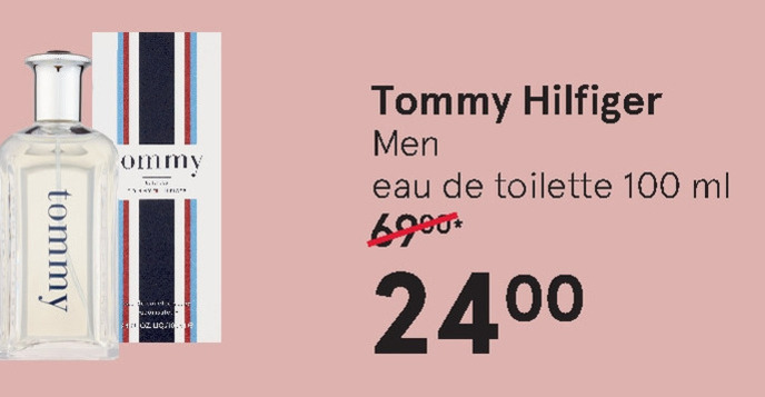 Tommy Hilfiger   eau de toilette folder aanbieding bij  Etos - details