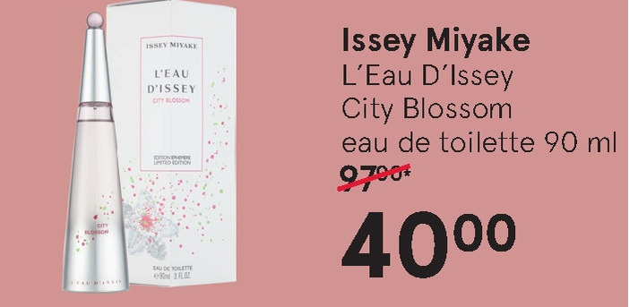 Issey Miyake   eau de toilette folder aanbieding bij  Etos - details