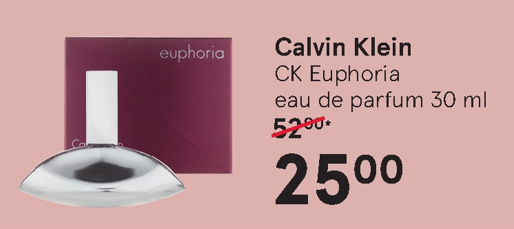 Calvin Klein   eau de parfum folder aanbieding bij  Etos - details