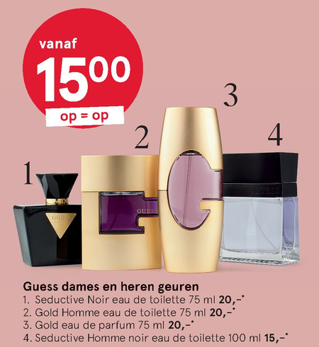 Guess   eau de toilette, eau de parfum folder aanbieding bij  Etos - details