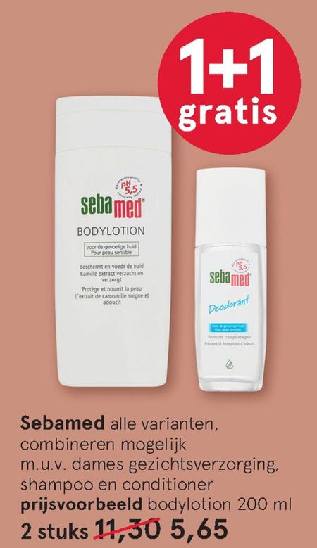 Sebamed   douchegel, handzeep folder aanbieding bij  Etos - details