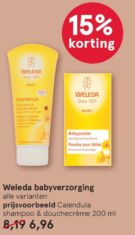 Weleda   babyverzorging, babyshampoo folder aanbieding bij  Etos - details