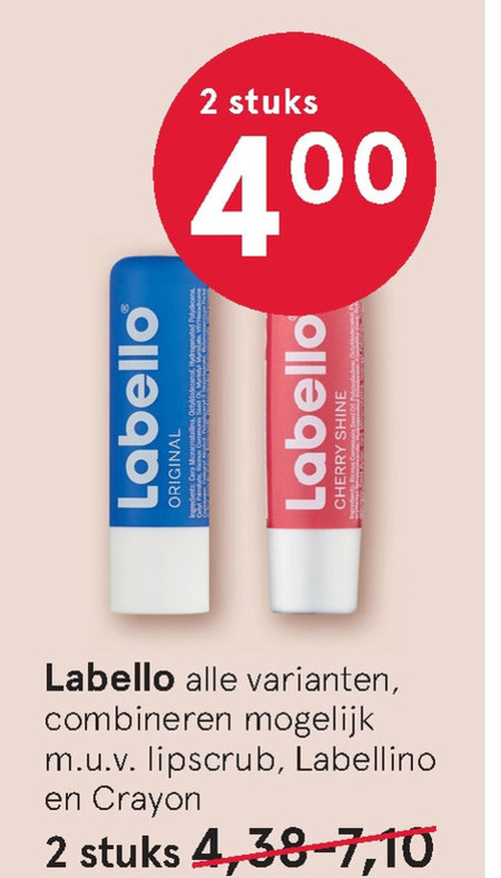 Labello   lippenbalsem folder aanbieding bij  Etos - details