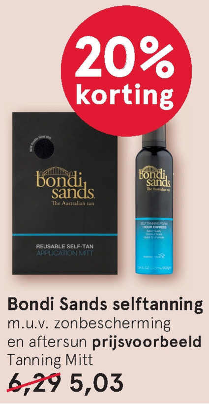 Bondi Sands   zelfbruining folder aanbieding bij  Etos - details