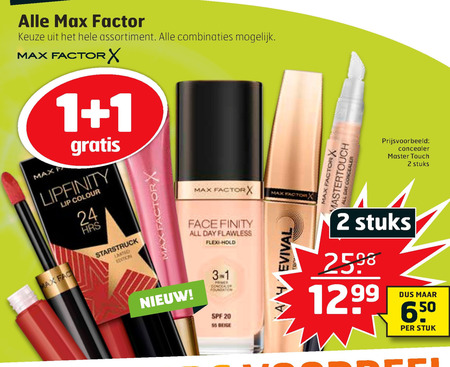 Max Factor   nagellak, lipstick folder aanbieding bij  Trekpleister - details