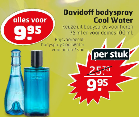 Davidoff   eau de toilette folder aanbieding bij  Trekpleister - details