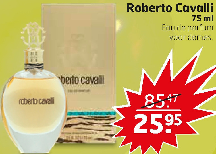 Roberto Cavalli   eau de parfum folder aanbieding bij  Trekpleister - details