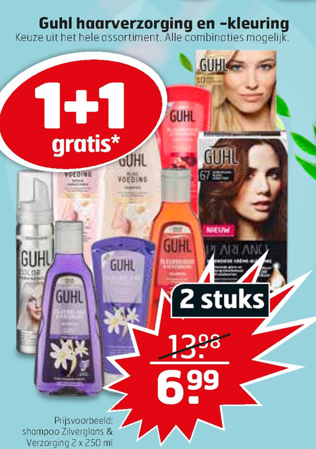 Guhl   haarverzorging, hairspray folder aanbieding bij  Trekpleister - details