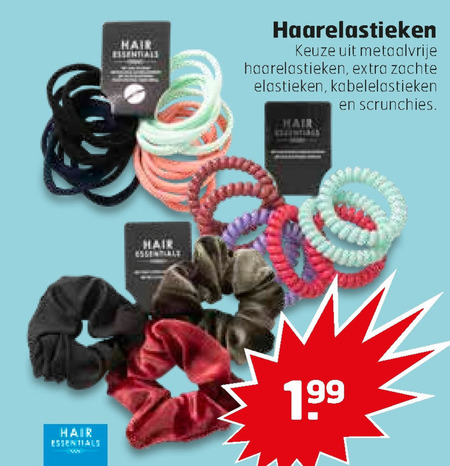 Hair Essentials   haarelastiek folder aanbieding bij  Trekpleister - details