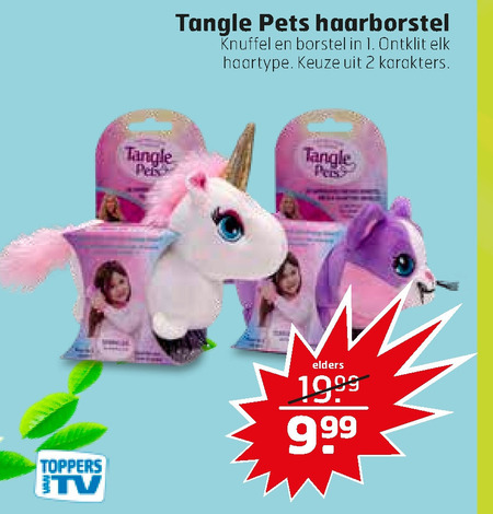 Tangle Pets   haarborstel folder aanbieding bij  Trekpleister - details