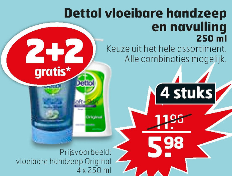 Dettol   handzeep folder aanbieding bij  Trekpleister - details