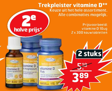 Trekpleister Huismerk   vitamine folder aanbieding bij  Trekpleister - details