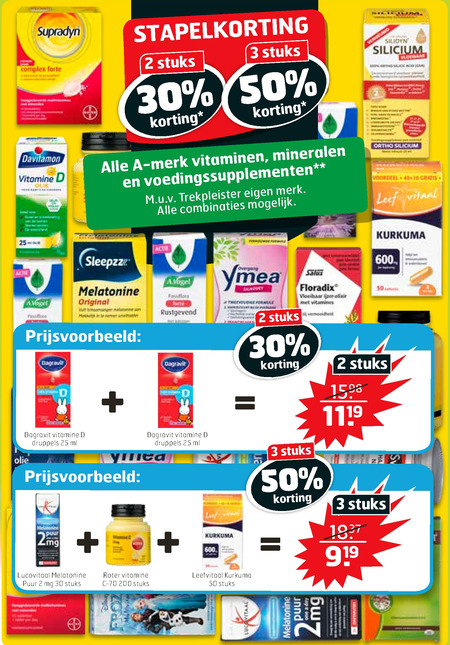 Alle merken   multivitaminen, voedingssupplement folder aanbieding bij  Trekpleister - details