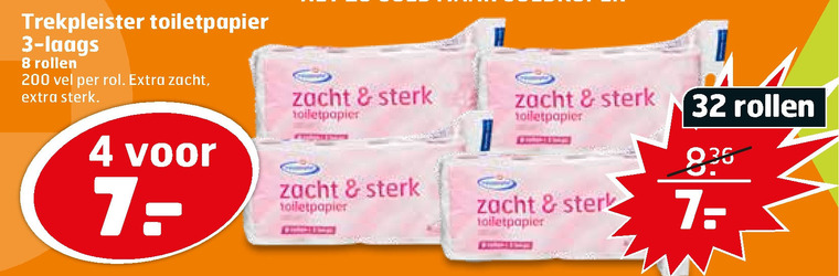 Trekpleister Huismerk   toiletpapier folder aanbieding bij  Trekpleister - details