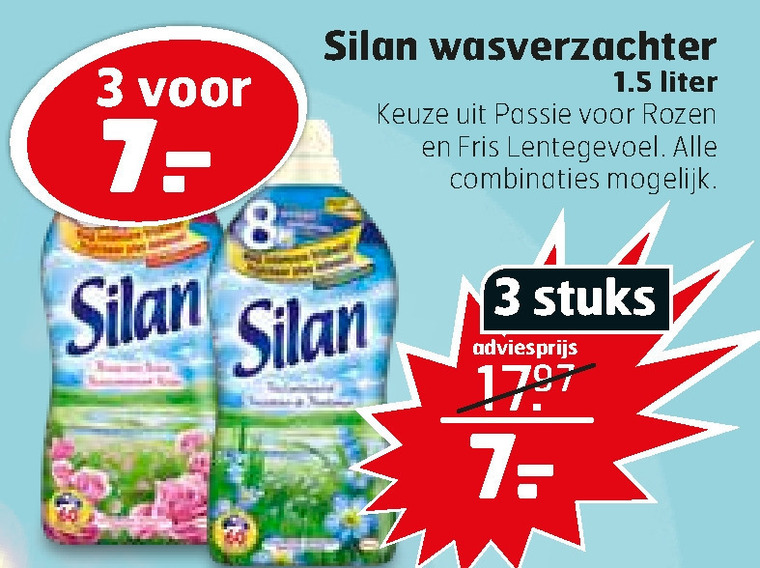 Silan   wasverzachter folder aanbieding bij  Trekpleister - details