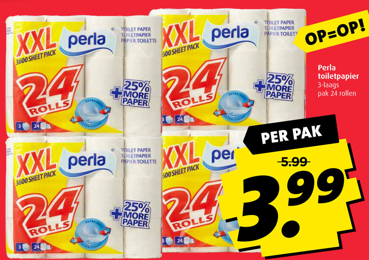 Perla   toiletpapier folder aanbieding bij  Boni - details