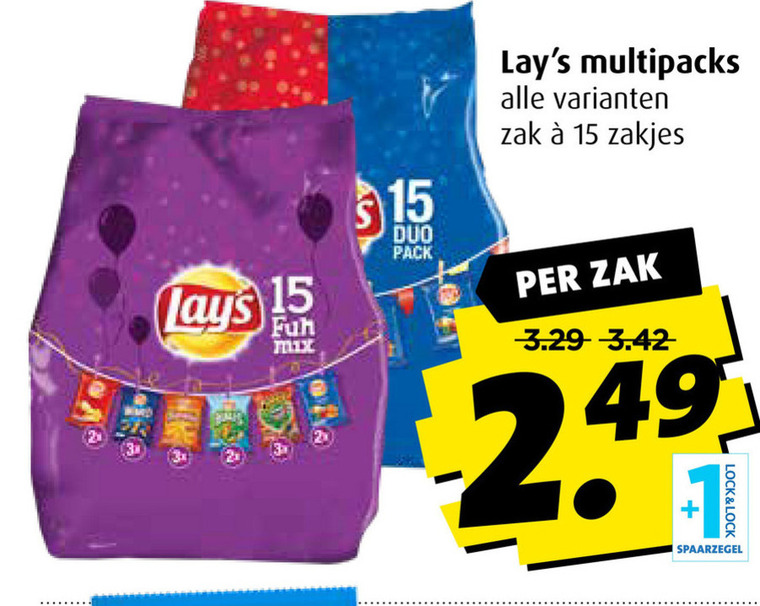 Lays   zoutje, chips folder aanbieding bij  Boni - details