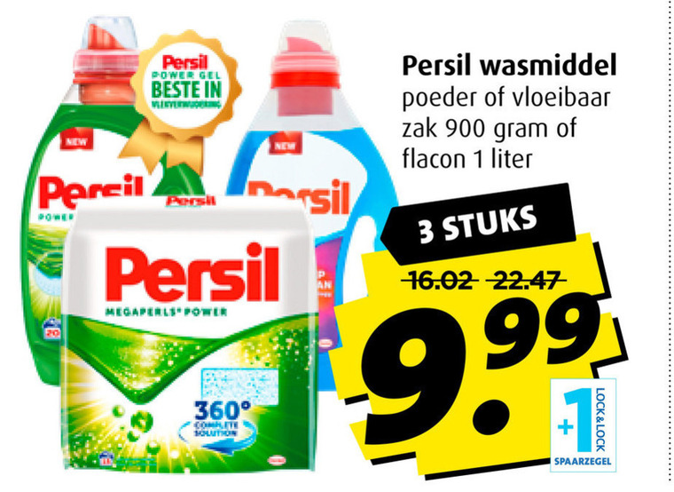 Persil   wasmiddel folder aanbieding bij  Boni - details