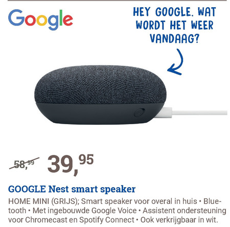 Google   media streamer folder aanbieding bij  BCC - details