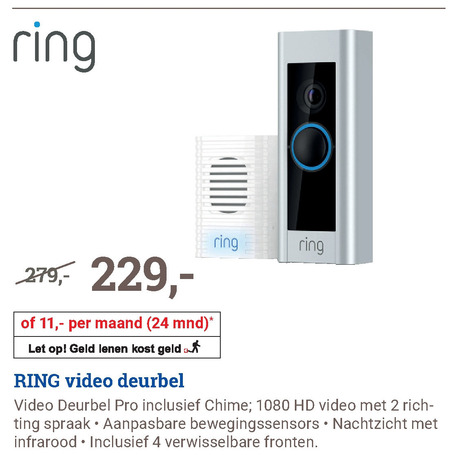 Ring   deurbel folder aanbieding bij  BCC - details