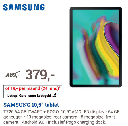 Samsung   tablet folder aanbieding bij  BCC - details