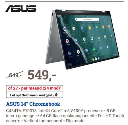 Asus   notebook folder aanbieding bij  BCC - details