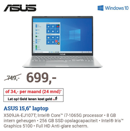 Asus   notebook folder aanbieding bij  BCC - details